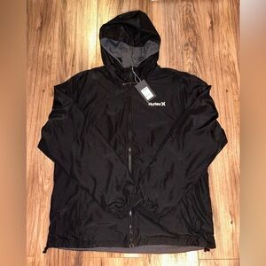 BRAND NEW WITH TAGS Hurley Reversible Windbreaker Jacket Large